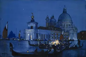 Venice, Santa Maria della Salute Night