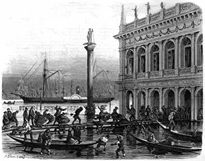 Gondoliers Prints: Venice / St Marks Square