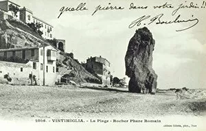 Images Dated 4th April 2011: Ventimiglia, Italy - The Roman Lighthouse Rock