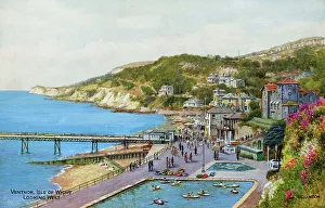 Ventnor Prints: Ventnor, Isle of Wight, looking west
