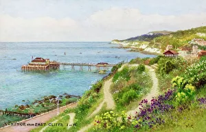Purple Prints: Ventnor, Isle of Wight, viewed from East Cliffs