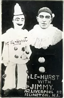 Images Dated 12th March 2019: Ventriloquist Mr Le-Hurst with his dummy Jimmy - Liverpool