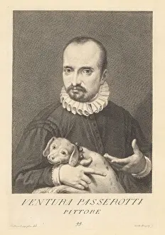 Medici Prints: Ventura Passarotti, Italian artist who specialized in pen drawin