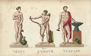 Cupid Prints: Venus, Cupid and Vulcan, Roman gods