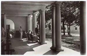 Tourists Prints: Verandah, Victoria Falls Hotel, Rhodesia (Zimbabwe)