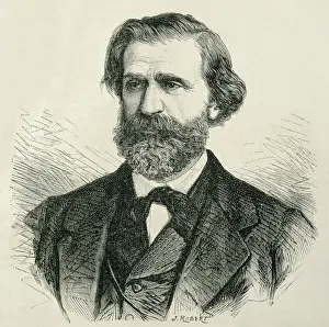 Ballo Prints: VERDI, Giuseppe (1813-1901). Portrait appeared