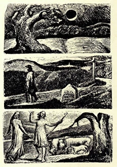 Blake Collection: Vergil's First Eclogue Woodcuts
