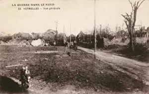 Devastated Prints: Vermelles in the Pas-de-Calais department - after WW1
