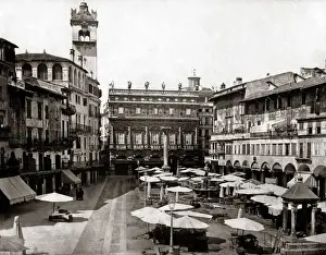 Veron, Piazza d Erba Italy circa 1880s