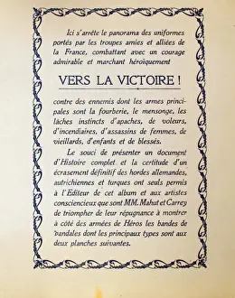 Vers La Victoire ! Arm饳Amies et Ennemies
