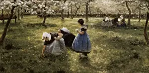 VERSTRAETE, Th鯤ore (1850-1907). Springtime