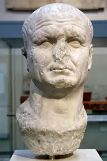 Broken Prints: Vespasian (9-79). Roman Emperor. Bust. Marble. 1st century