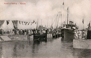 Images Dated 26th February 2016: Vessel in Port - Karachi, Pakistan