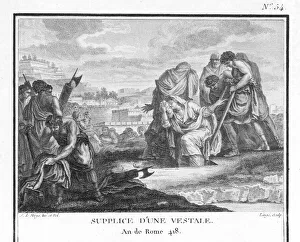 Vestal Collection: Vestal Virgin buried alive as a punishment