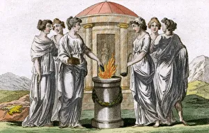Images Dated 15th June 2018: VESTALS SACRIFICING