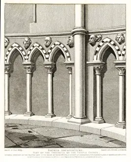 Part of the Vestibule of the Temple Church, built 1185