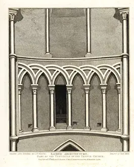 Part of the Vestibule of the Temple Church, built 1185