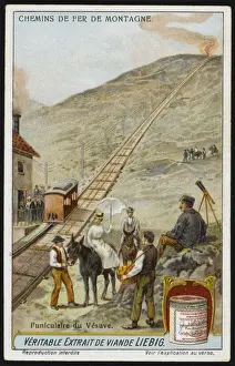 Funicular Prints: Up Vesuvius by Rail