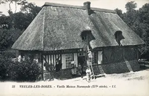 Commune Prints: Veules-les-Roses - An Old Normandy House - 15th Century