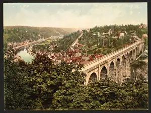 Dinan Prints: The Viaduct, Dinan, France