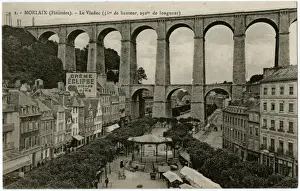 Morlaix Prints: Viaduct at Morlaix, Brittany, France