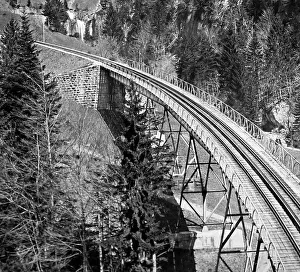 Bahn Prints: Viaduct on Rigi Railway, Switzerland