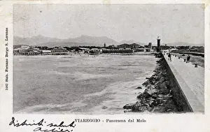 Viareggio, Italy - Panorama from the Pier