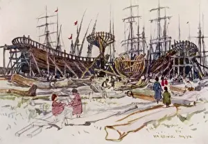 Ship Yard Prints: Viareggio Shipyard