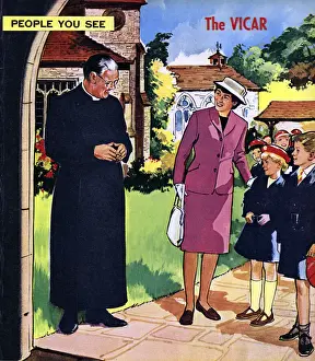 Occupations Prints: The Vicar