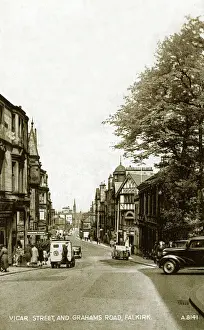 Vicar Prints: Vicar Street & Grahams Road, Falkirk, Stirlingshire