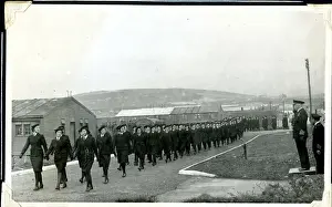 Inspection Prints: Vice Admiral Wells, Lyness, Isle of Hoy, Orkney, WW2