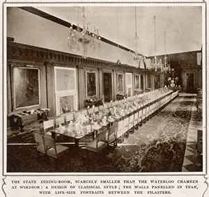 Viceroys House, New Delhi: the State Dining Room