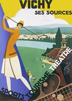 Travel Posters Collection: Vichy poster