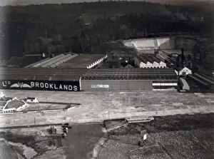Brooklands Prints: The Vickers factory at Brooklands about 1936