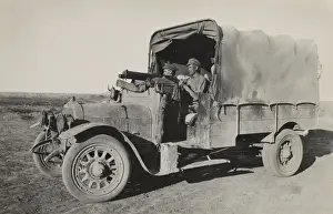 Frontier Prints: Vickers gun in Talbot lorry - (operations near Jamalabad)