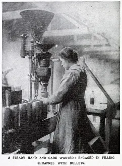 Homefront Prints: Vickers Munition Factory - Filling Shrapnel 1915