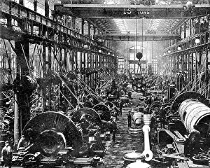 Furness Prints: Vickers ship building yard, Barrow in Furness early 1900's