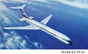 Rolls Prints: The Vickers VC 10 built for B. O. A. C. by British Aircraft Corporation
