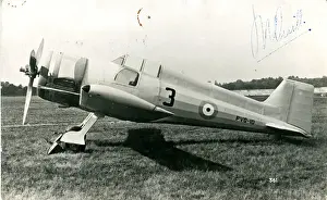 Autographed Prints: Vickers Venom, PVO-10 [photograph autographed by Jeffrey?