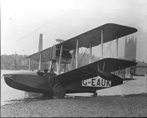 Vickers Viking III G-EAUK on the Thames foreshore