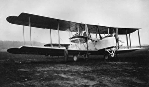 Alcock Gallery: Vickers Vimy aeroplane with Rolls Royce engines