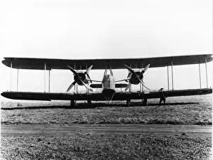 Biplanes Prints: Vickers Vimy bomber, fourth prototype