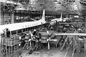 Vickers Viscount 800 production at Weybridge