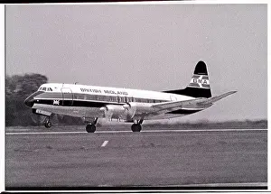 Vickers Viscount postcard printing production positive numbe
