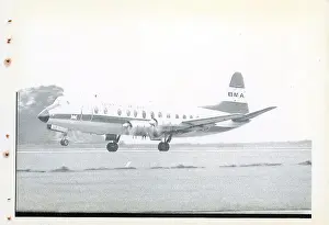 Vickers Viscount postcard printing production reference numb