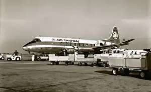 Malton Prints: Vickers Viscount V724 CF-TGV Air Canada Malton 1965