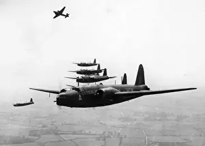 Vickers Wellington I bombers in formation