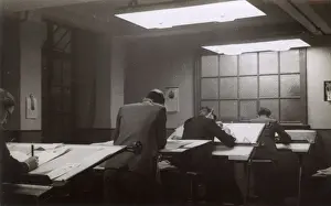 Employee Prints: The Victaulic drawing office, Dean Stanley Street, London SW