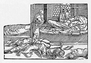Victims Collection: Victims of the Black Death plague in 1349