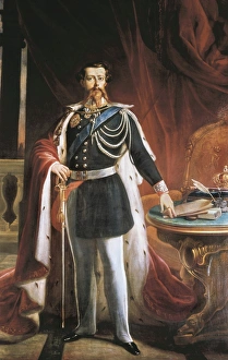 Risorgimento Gallery: Victor Emmanuel II (1820-1878). Portrait by Biscarre